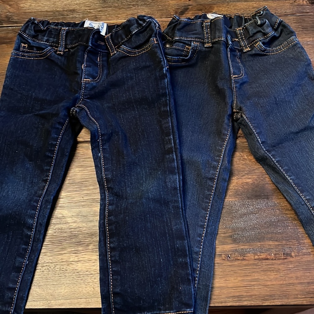 Blue jeans bundle -- girls jeans size 2, 2 pairs, Children's place